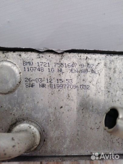 Теплообменник Bmw X1 E84 2.0 N20 2012