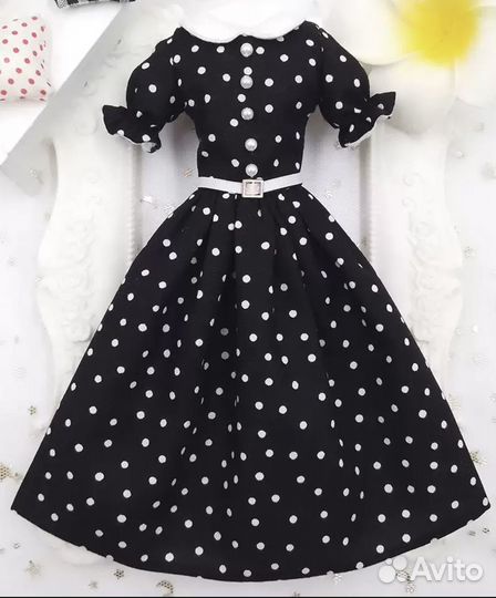 Платье для барби ручной работы