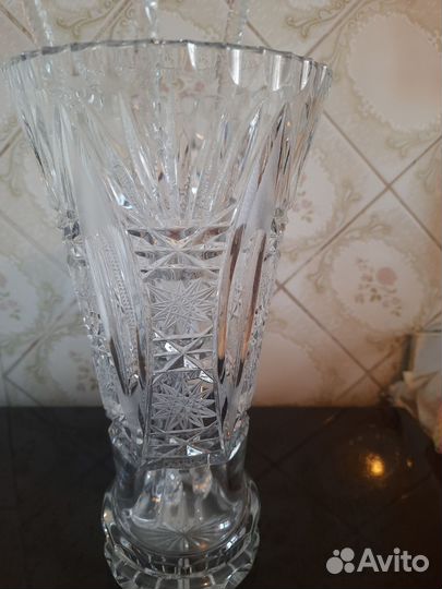 Вазы, сахарница, салатник, шкатулка хрусталь СССР