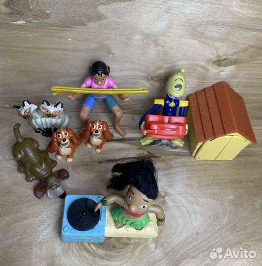 Игрушки Макдональдс Мулан, Лило, Леди и Бродяга