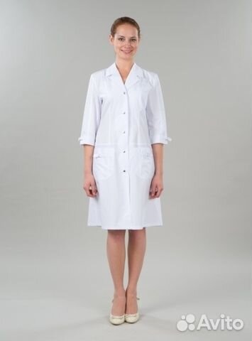 Халат жен.тс (белый) (рост 164(40)