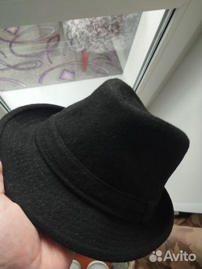 Шляпа фетровая женская черная