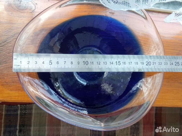 Стеклянная тарелка СССР стекло