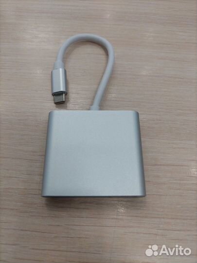 Хаб адаптер Hoco HB14 Type-C+USB+hdmi