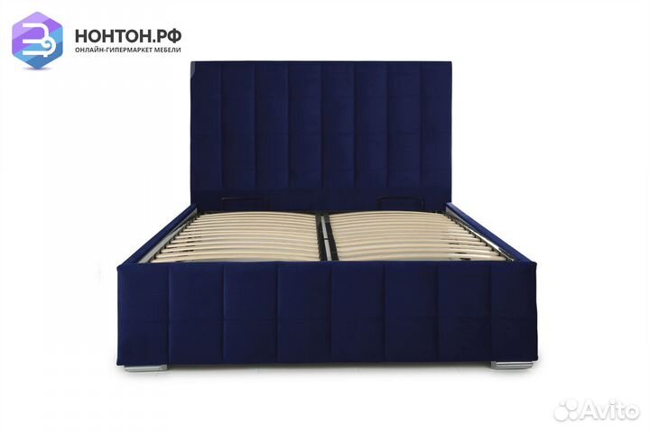 Кровать Пассаж 2 тёмно-синяя