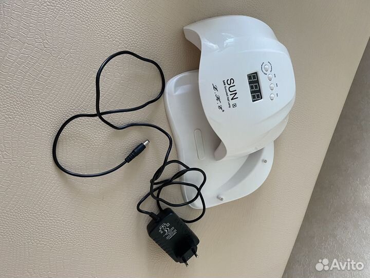 Лампа для ногтей профессиональная + Материалы