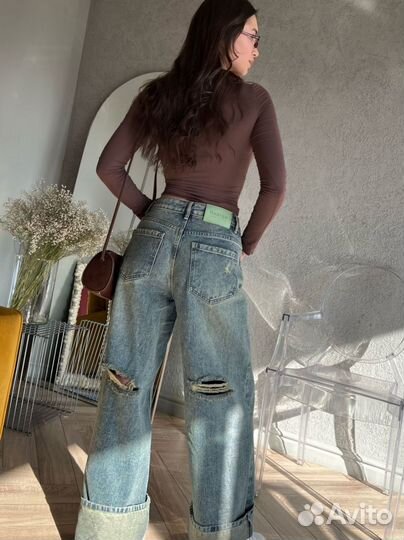 Джинсы Багги женские