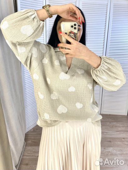 Рубашка женская сердце 42-52