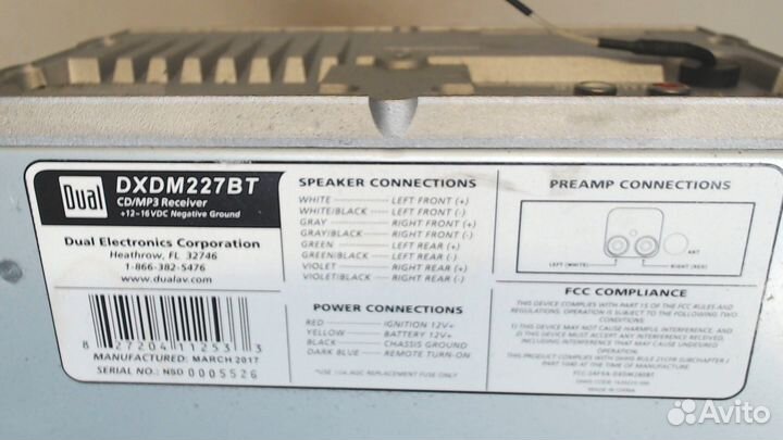 Магнитола Scion tC, 2007