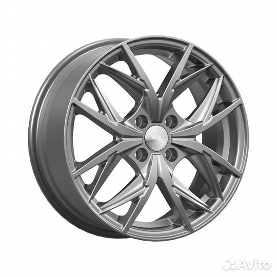 Литые диски 6.5x16 4x100 54.1 ET49 скад асти графит