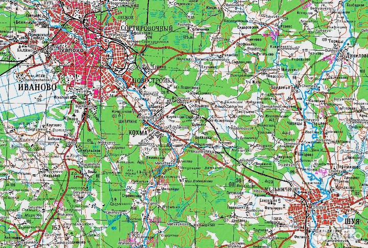Карты Ивановской области для навигаторов Гармин