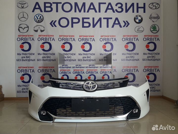 Бампер передний в сборе на Тойоту Камри 55 кузов