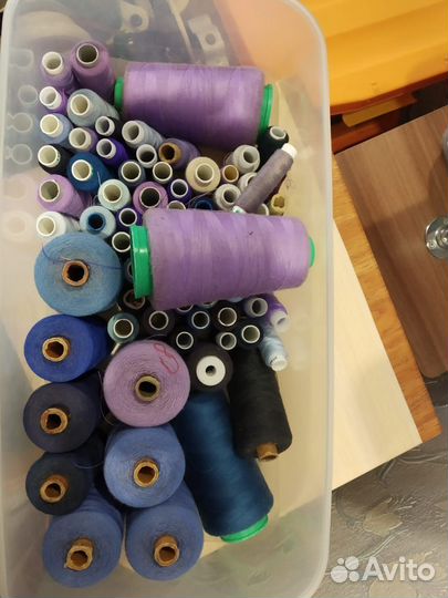Нитки швейные остатки