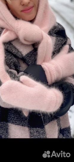 Шапка,платок,варежки