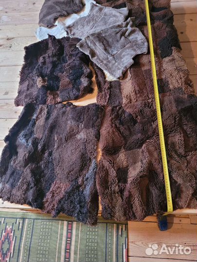 Пластины из кусочков овечьего меха