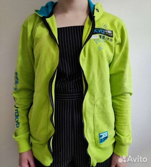 Зипка неонового цвета худи на молнии качество