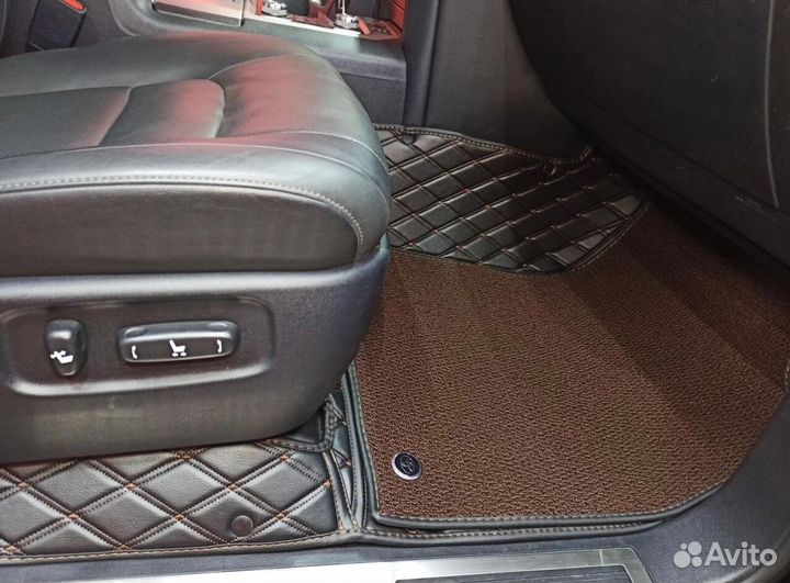 3D коврики из экокожи toyota land cruiser 200