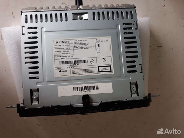 Автомагнитола Renault Duster 281159486R