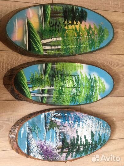 Панно на спиле дерева