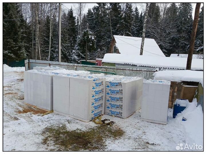 Газобетонные блоки d500 Бонолит