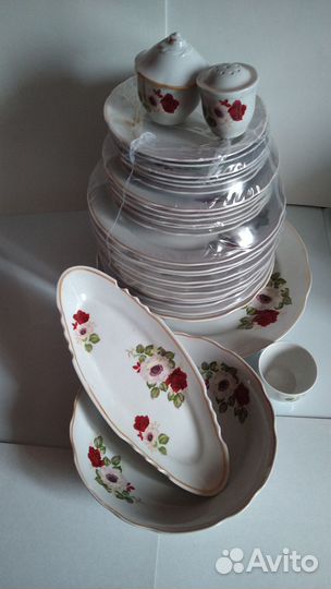 Столовый сервиз фарфор Дулево