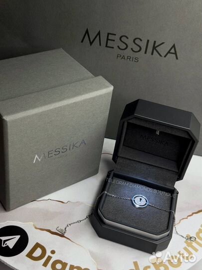 Messika браслет белое золото 750