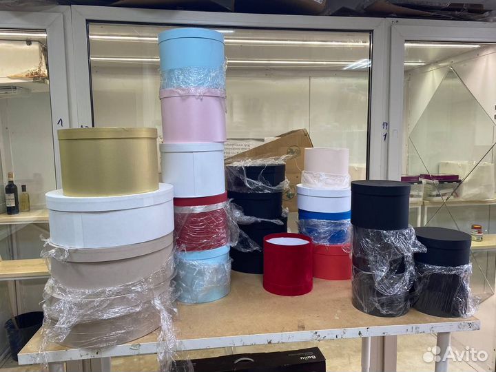 Шляпные коробки для цветов, деревянные ящики