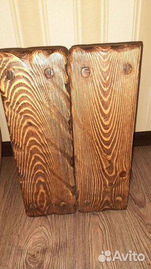 Деревянные полки и панно из массива сосны