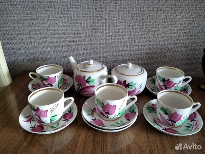 Чайный сервиз вербилки СССР