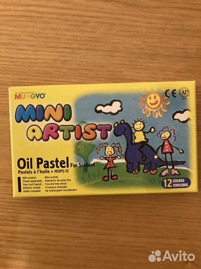 Масляная пастель mini artist 12 цветов