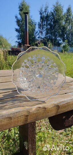 Ваза на ножке Мальцов клеймо