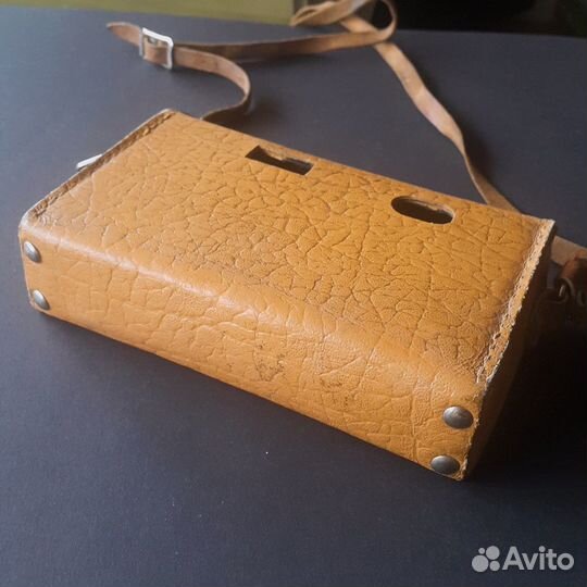 Винтажный кожаный чехол для радио, СССР