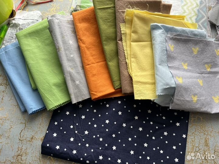 Отрезы лоскуты ткани для рукоделия