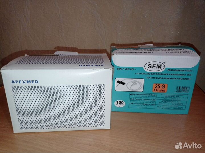 Игла бабочка 25G