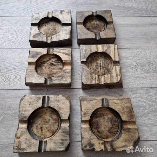 Пепельницы, дерево, ручная работа