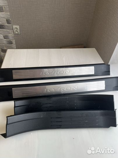 Накладки порога на ssangyong Kyron и Rexton