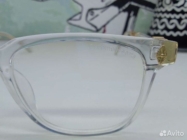 Chrome Hearts,оправа с футляром в комплекте