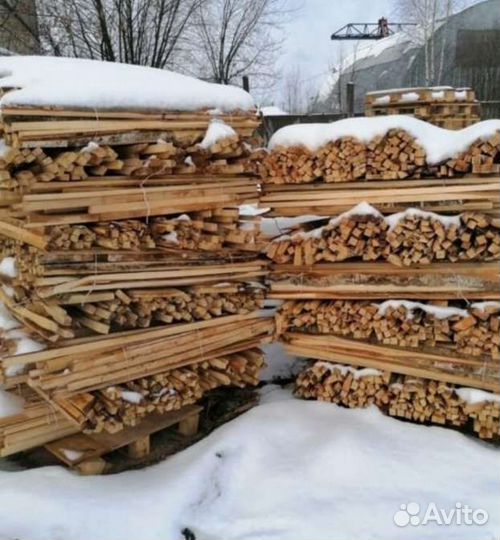 Дрова Колотые и опилки березовые
