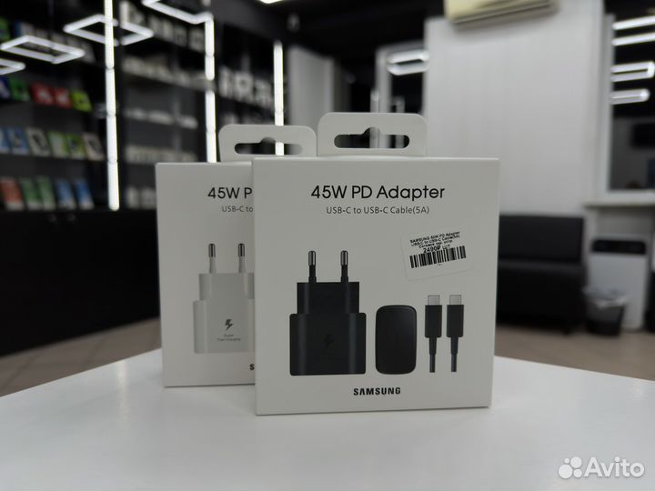 Зарядное устройсво Samsung 45w. Оригинал. Магазин