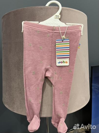 Ползунки joha термо 62 розовые