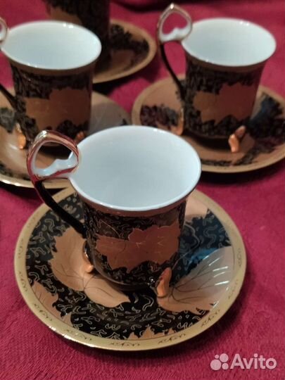 Сервиз кофейный, фарфор, Япония, новый