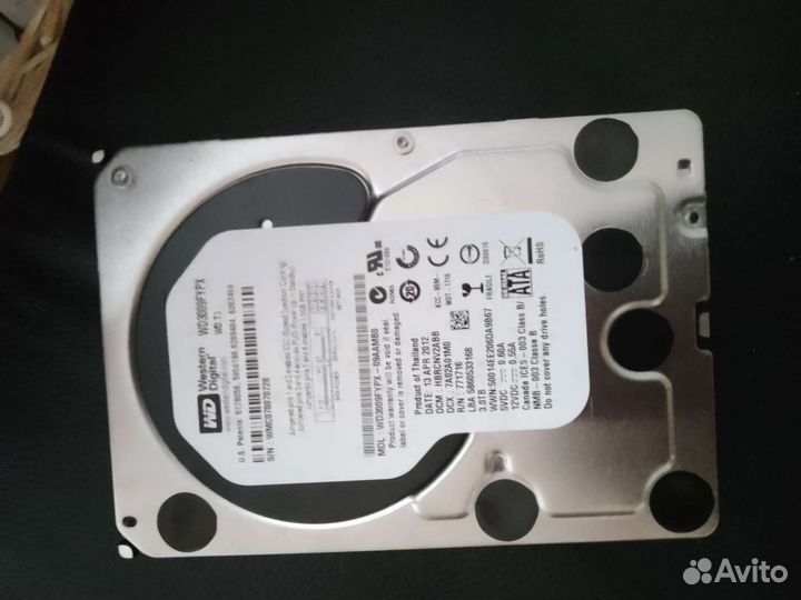 Жесткие диск WD 3тб