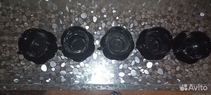 Набор кофейных чашек с блюдцами на 5 персон