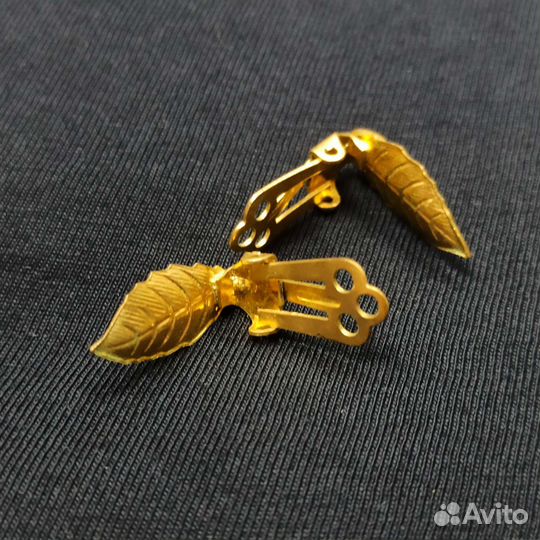 Винтажные Клипсы Чешская Бижутерия Чехословакия