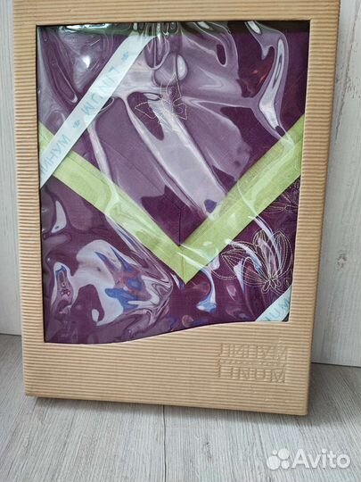 Скатерть льняная с вышивкой новая