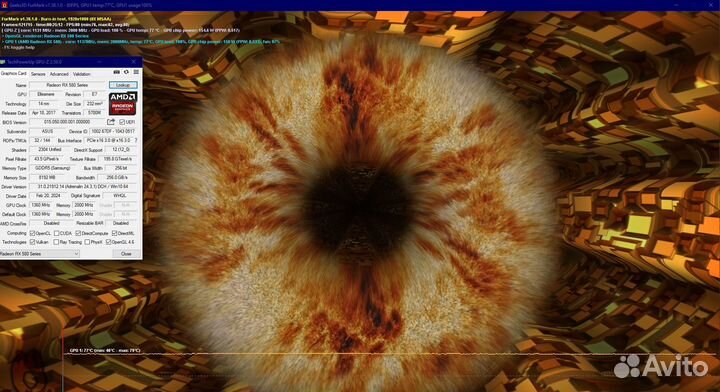 Amd Radeon RX 580 8GB Asus Strix