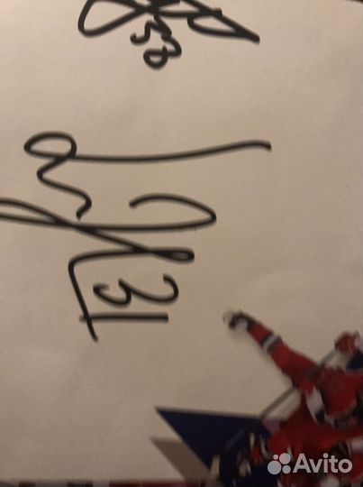 Автограф хоккеистов ска (цска)