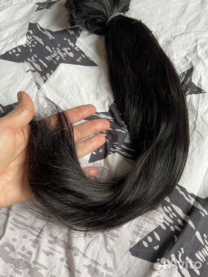 Волосы для наращивания натуральные бу 47см