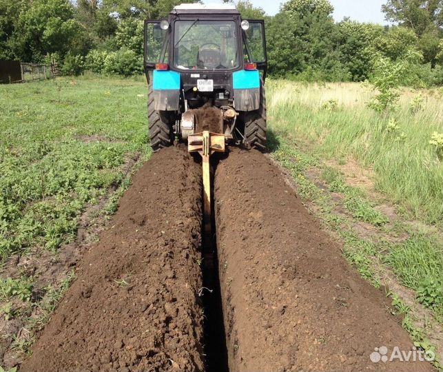 Услуги экскаватора Бары траншеекопатель