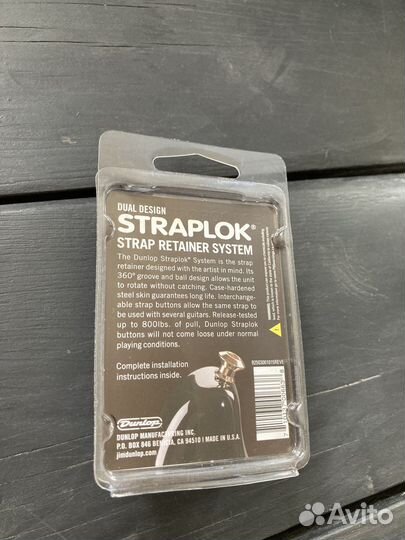 Крепление ремня стреплоки Dunlop Straplok Dual